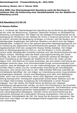2020-02-04 Pressemitteilung OLG Naumburg